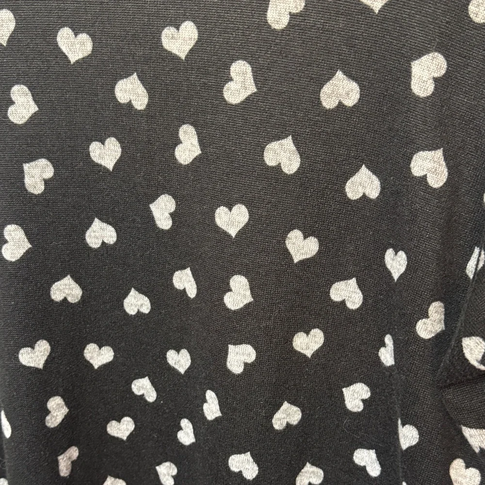 LuLaRoe Black and White Heart Sarah Cardigan